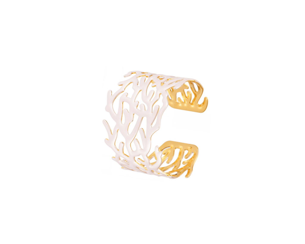 Bracelet manchette Corail